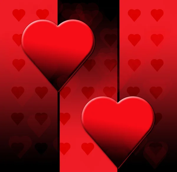 Alla hjärtans dag svart hjärta — Stockfoto