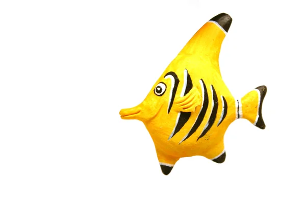 Yellow Fish - Decoration — Stock Photo, Image