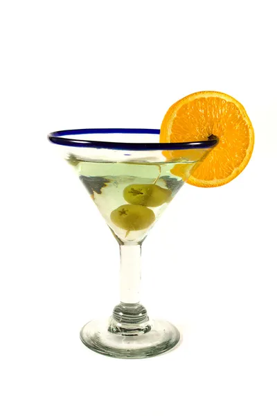 Isoliertes Martini-Glas — Stockfoto