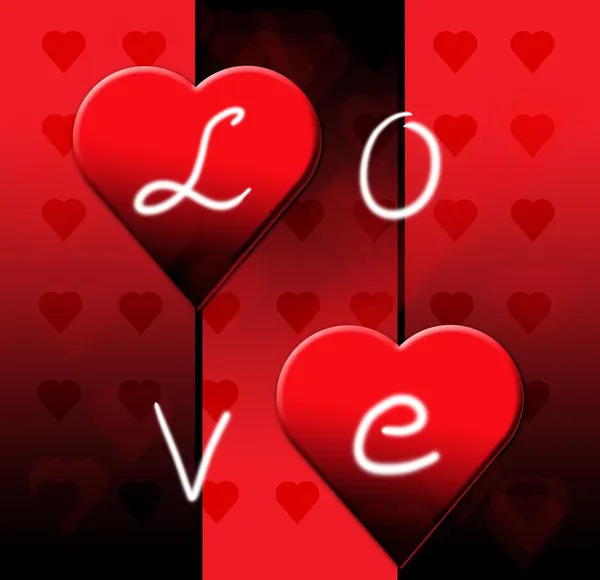 Día de San Valentín Corazón Negro —  Fotos de Stock