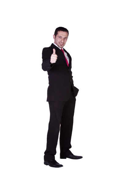 Businessman Giving a Thumbs Up — Stock Photo, Image