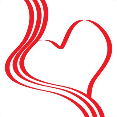 The Abstract background heart. clipart