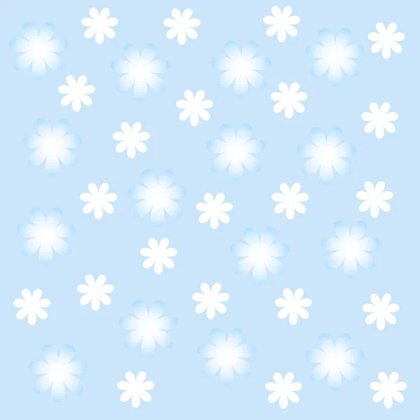 Біло-блакитні квіти . — стоковий вектор