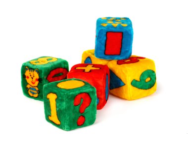 kleurrijke speelgoed kubussen