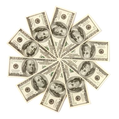 Dollar Snowflake clipart