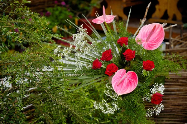 Blomma arrangemang bakgrund — Stockfoto