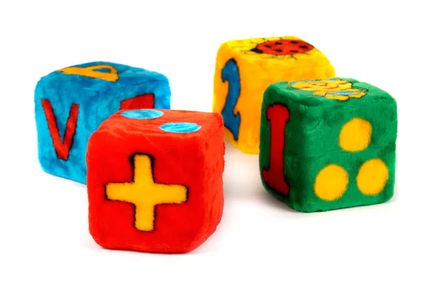 Cubos de brinquedo coloridos — Fotografia de Stock
