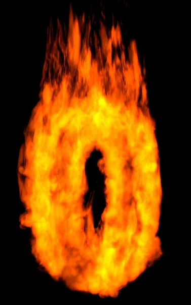 Сжигание нуля — стоковое фото