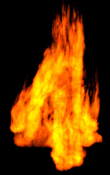 Burning number four — Stock Photo, Image