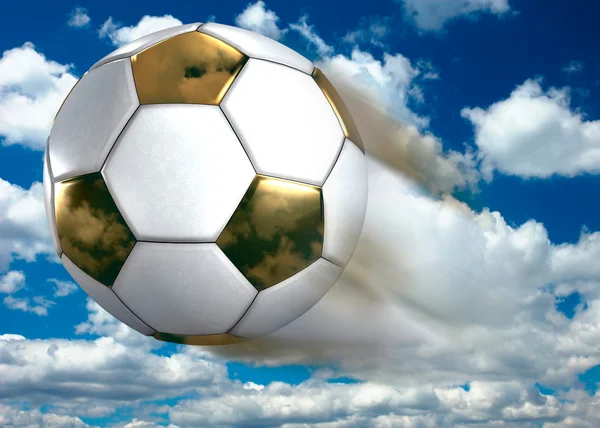 stock image Golden Soccer Ball