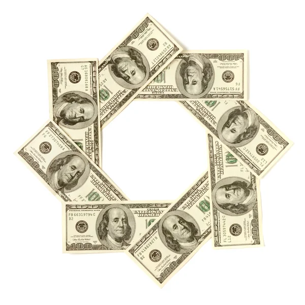 Dollar Snowflake — Stock Photo, Image
