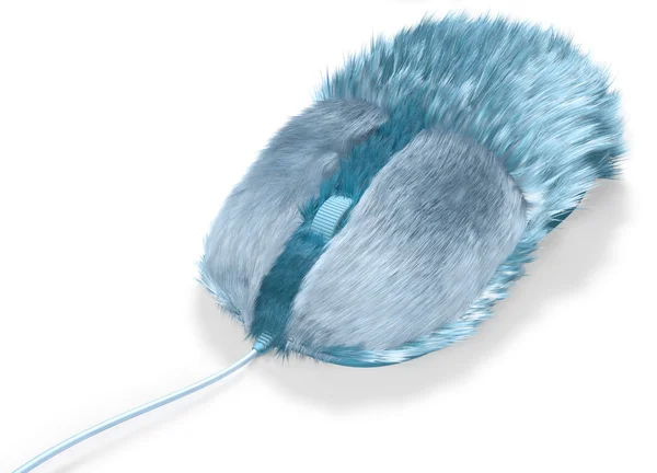 stock image Furry Computer Mouse