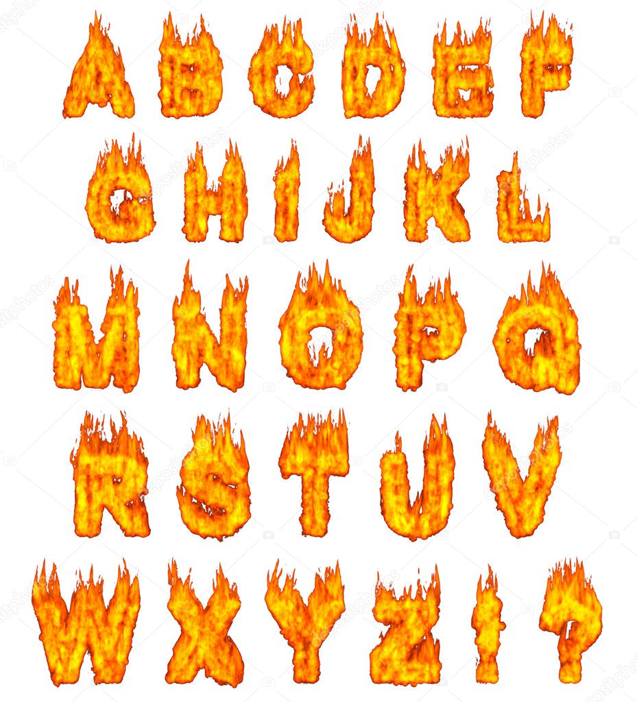 Burning Alphabet