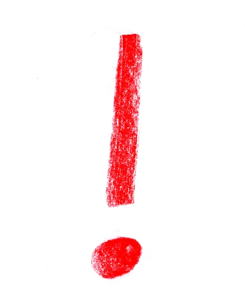 赤色の感嘆符マール ロイヤリティフリーのストック画像