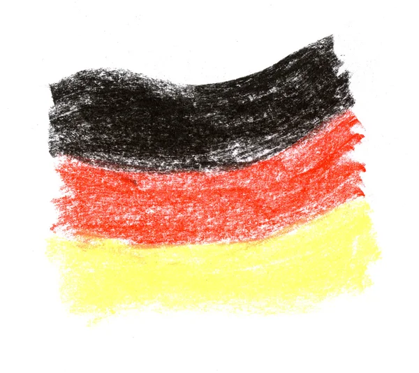 Bandiera tedesca Foto Stock Royalty Free