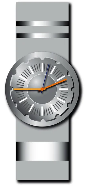 Relógio cinzento. Ilustração . — Fotografia de Stock