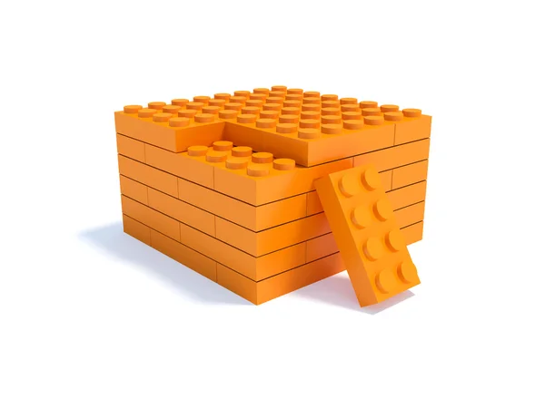 Blok z cegły — Zdjęcie stockowe