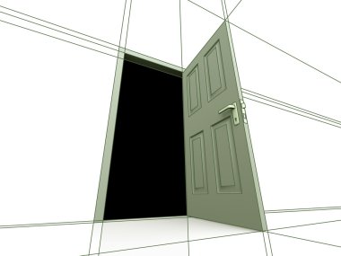 Door sketch clipart