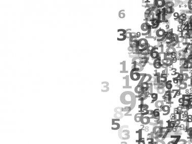 Numbers background clipart