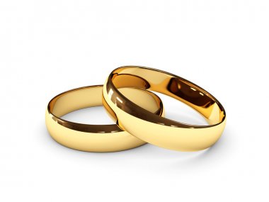 Wedding rings clipart