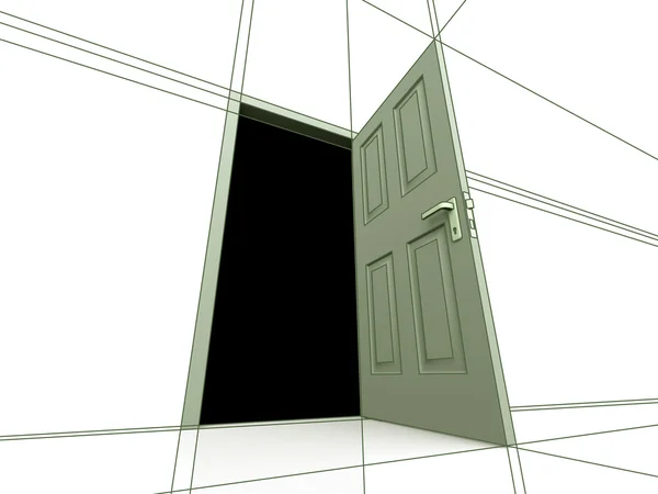 Szkic drzwi — Zdjęcie stockowe