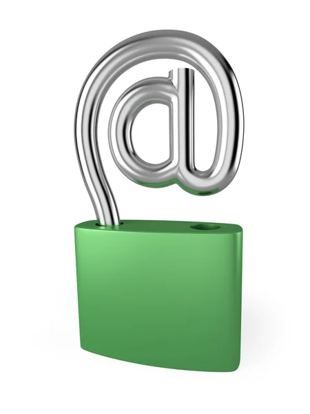 Simbolo di sicurezza email — Foto Stock