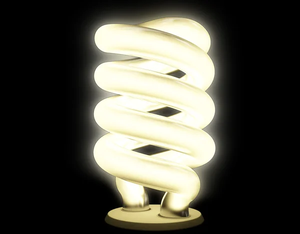 柔らかい発光型蛍光ランプ — ストック写真