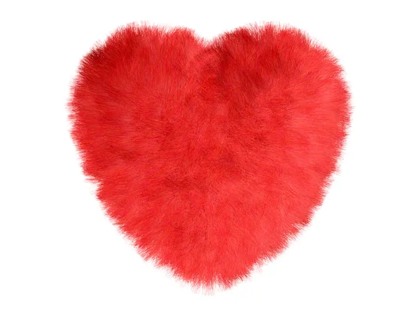 Fur heart — Stock Photo, Image