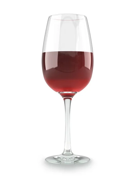 Glas servies met een rode wijn — Stockfoto