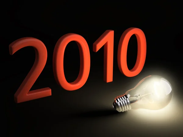 Ano Novo 2010 conceito de criatividade — Fotografia de Stock