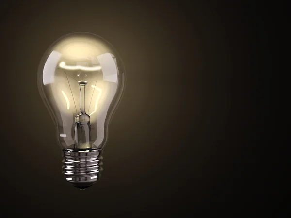 Luminous light bulb — Stock Photo, Image