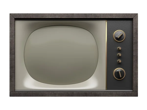 Televisão antiga. Vista frontal — Fotografia de Stock