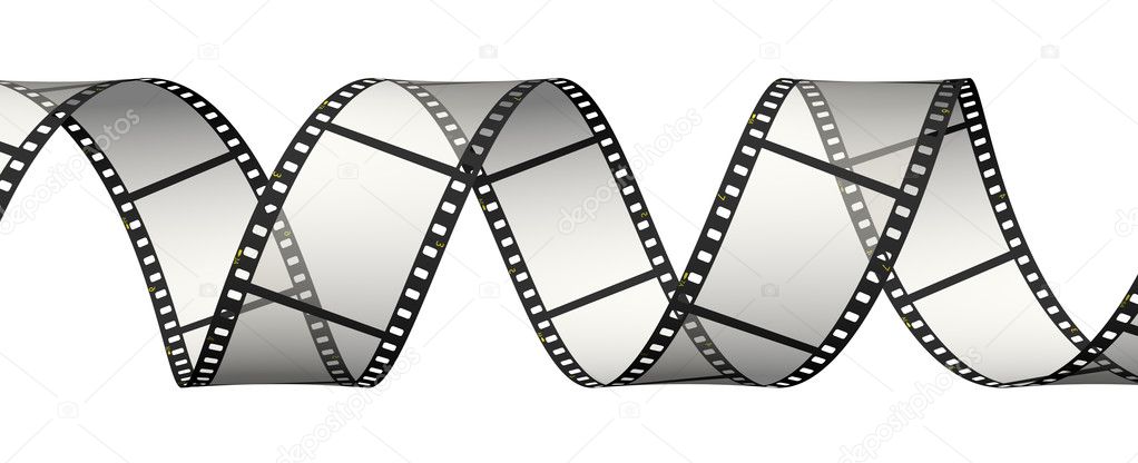 Horizontal film ribbon Stock Photo by ©Geckly 2601821