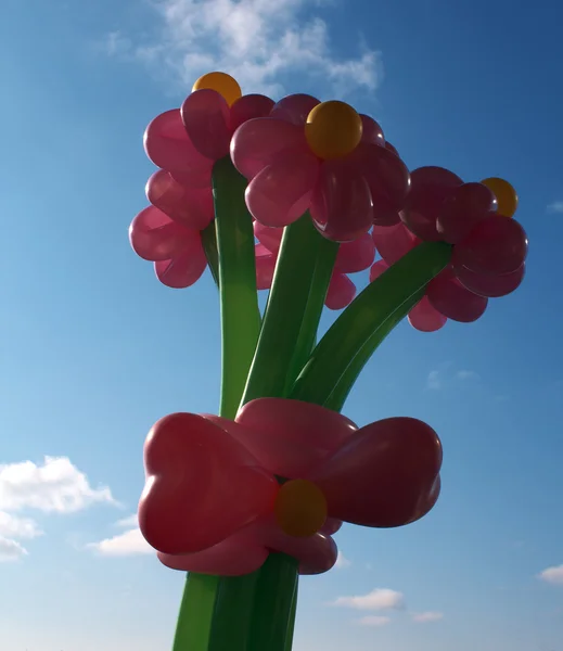 Inflatable flowers_1 — Stock Photo, Image