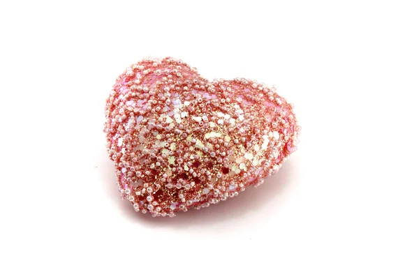 Гламурное розовое сердце — стоковое фото