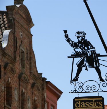 Şehir düz metal tabela