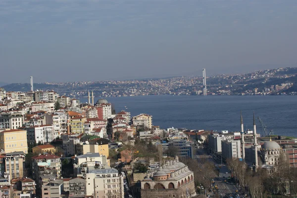 Visa från Galatatornet till istanbul — Stockfoto