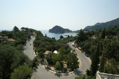 Paleokastritsa, ada corfu, Yunanistan