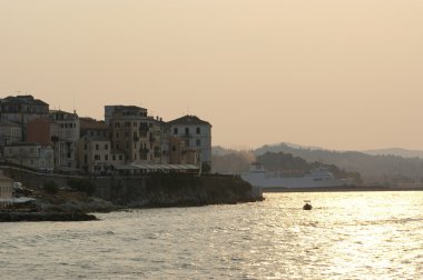 eiland corfu, Ionische zee, Griekenland