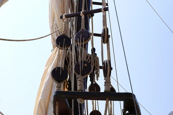 Rigging dello yacht a vela — Foto Stock