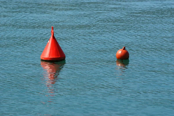 Buoy in the blue sea — Stock Photo, Image