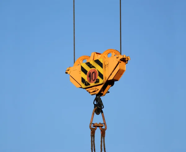 stock image Fragment building elevating crane