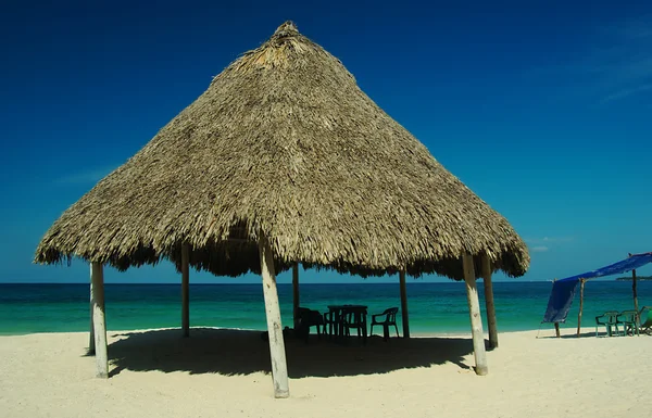 stock image Hut at Playa Blanca, Colombia