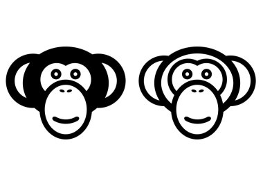 Monkey sign clipart