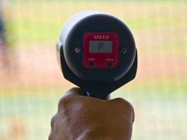 Baseball Radar Gun Speed'o Meter clipart