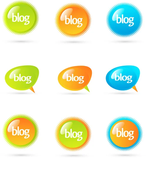 Blog design prvky Stock Obrázky
