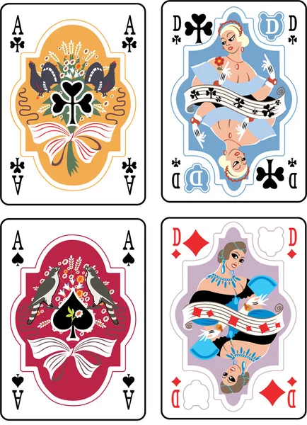 Spielkarten Stockbild