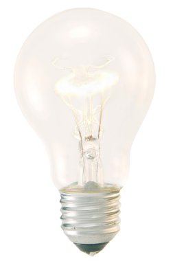 Light bulb turned on clipart