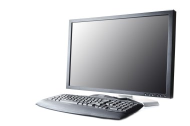 siyah ekran ve klavye