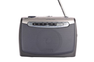 Retro grey radio clipart